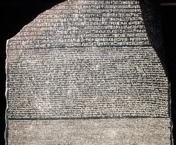 rosetta sone at the British Museum translating between different languages